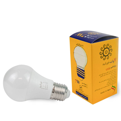 خرید لامپ ال ای دی حبابی 7 وات خورشید (مارک خورشید)