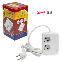خرید محافظ برق دوخونه 3متری آفر (ارت دار)
